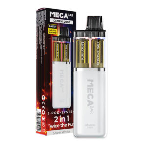 MEGABAR GEMENI 2000 Vape Kit -Snow White