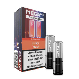 MEGABAR GEMENI 2000 Prefilled Pod - Juicy Peach