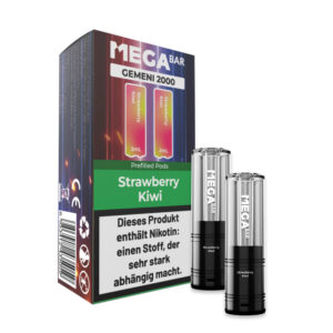MEGABAR GEMENI 2000 Prefilled Pod - Strawberry Kiwi