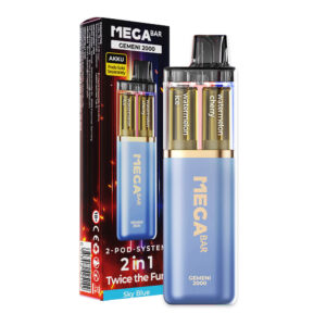 MEGABAR GEMENI 2000 Vape Kit -Sky Blue