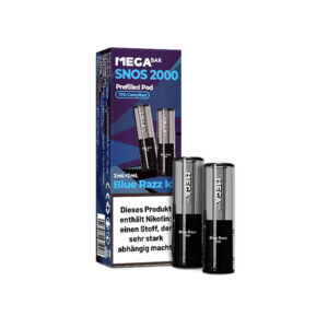 MEGABAR SNOS 2000 Prefilled Pod - Blue Razz Ice